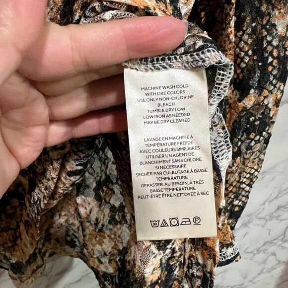 Free People Out For The Night Top in Snake Combo Size S - Picture 8 of 12